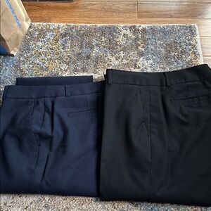Banana Republic Martin fit wool dress pants size 4. 2 pairs. Navy & Black.